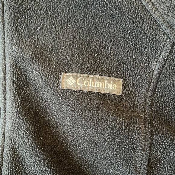 Columbia  GUC   Fleece jacket   Black  original style   Stand up collar   size L - Picture 5 of 14